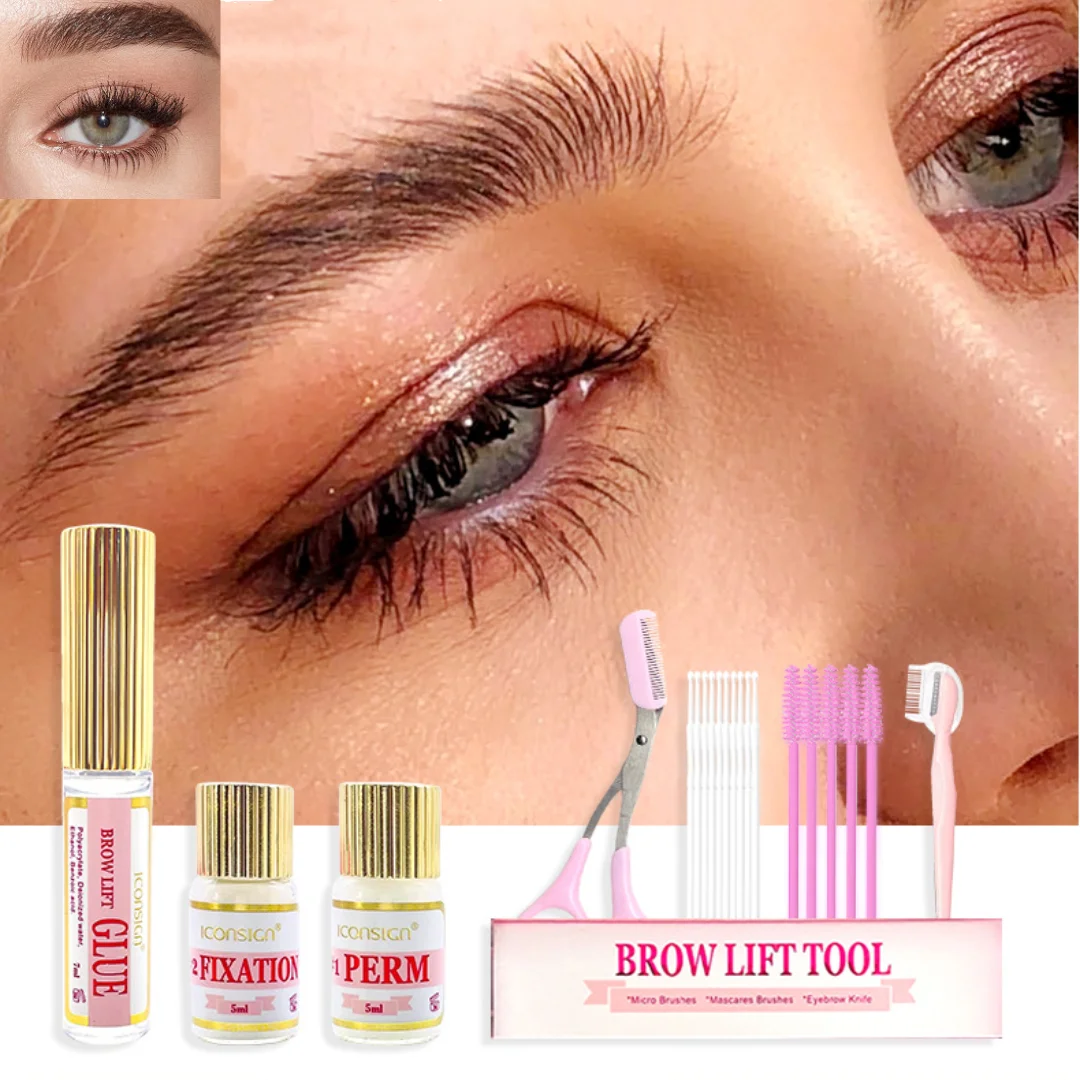 ICONSIGN New Eyebrow Perm Kit Keratin Eyelash Lifting Quick Styling Long-lasting Eyebrow Perm Suitable for salon or home use