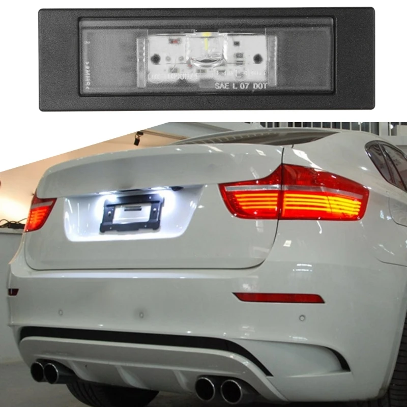 LED License Plate for E85 E86 E89 E81 E87 F20 F21 63267193294 6326-7193-294 Rear Bumper Number Plate Light