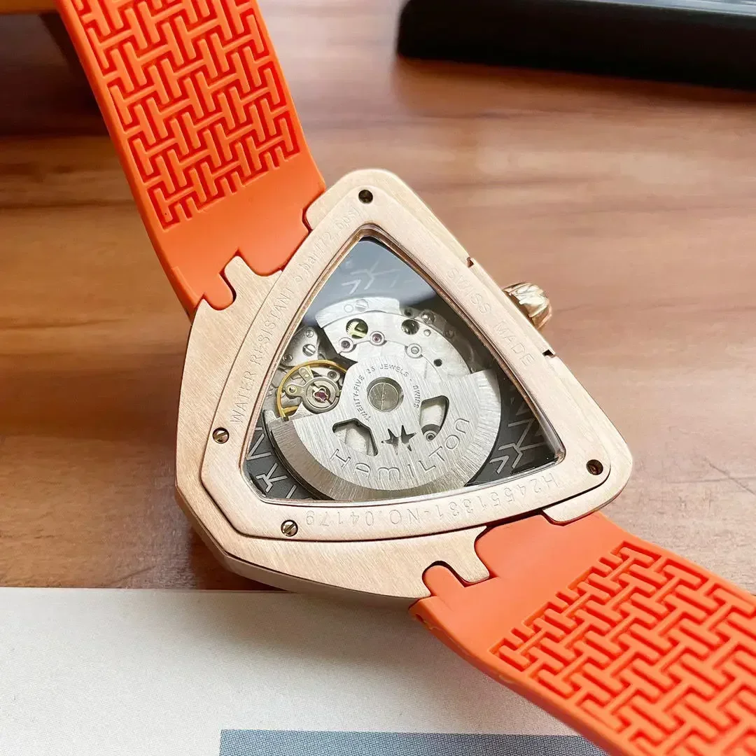 Reloj mecánico automático con forma de corazón triangular para hombre, personalidad única, deportes