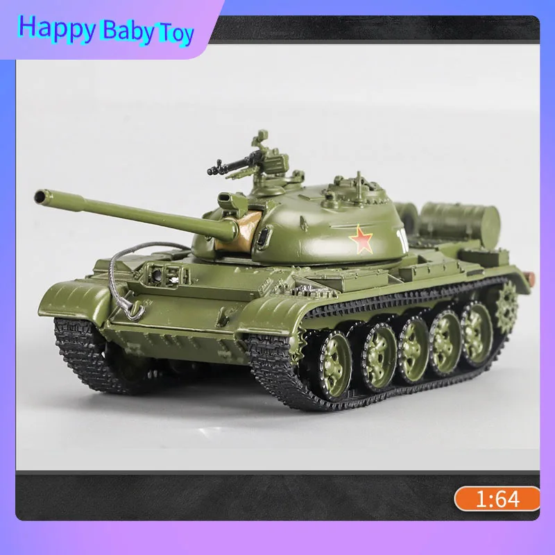 New  Perka 1:64 Equation 59-1 Main Battle Tank Alloy Model Simulation Military Discharge Collect Souvenirs Children'S Toys