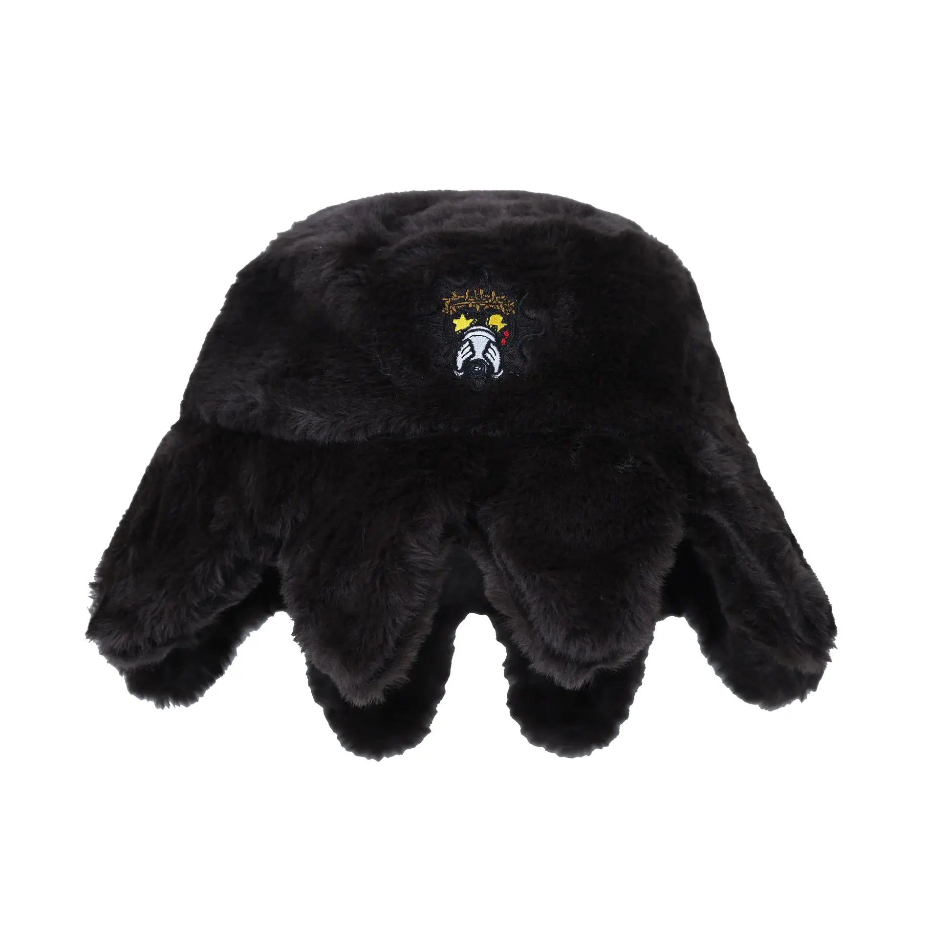 

Cross border new European and American trendy fisherman hat retro autumn and winter warm rabbit fur octopus hat casual hat