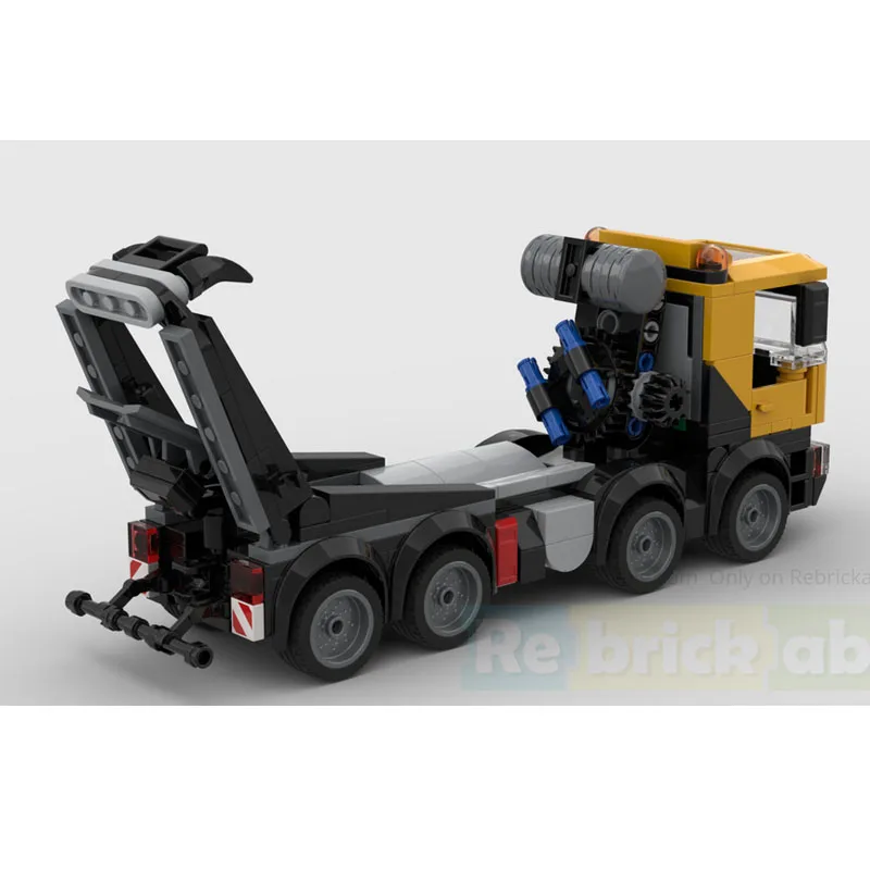 ชุดของเล่นตัวต่อ MOC-245783 รถผสมปูนซีเมนต์ แบบประกอบเอง 297 ชิ้น ของขวัญ รถบรรทุกเครื่องมือในเมือง รถบรรทุกวิศวกรรม