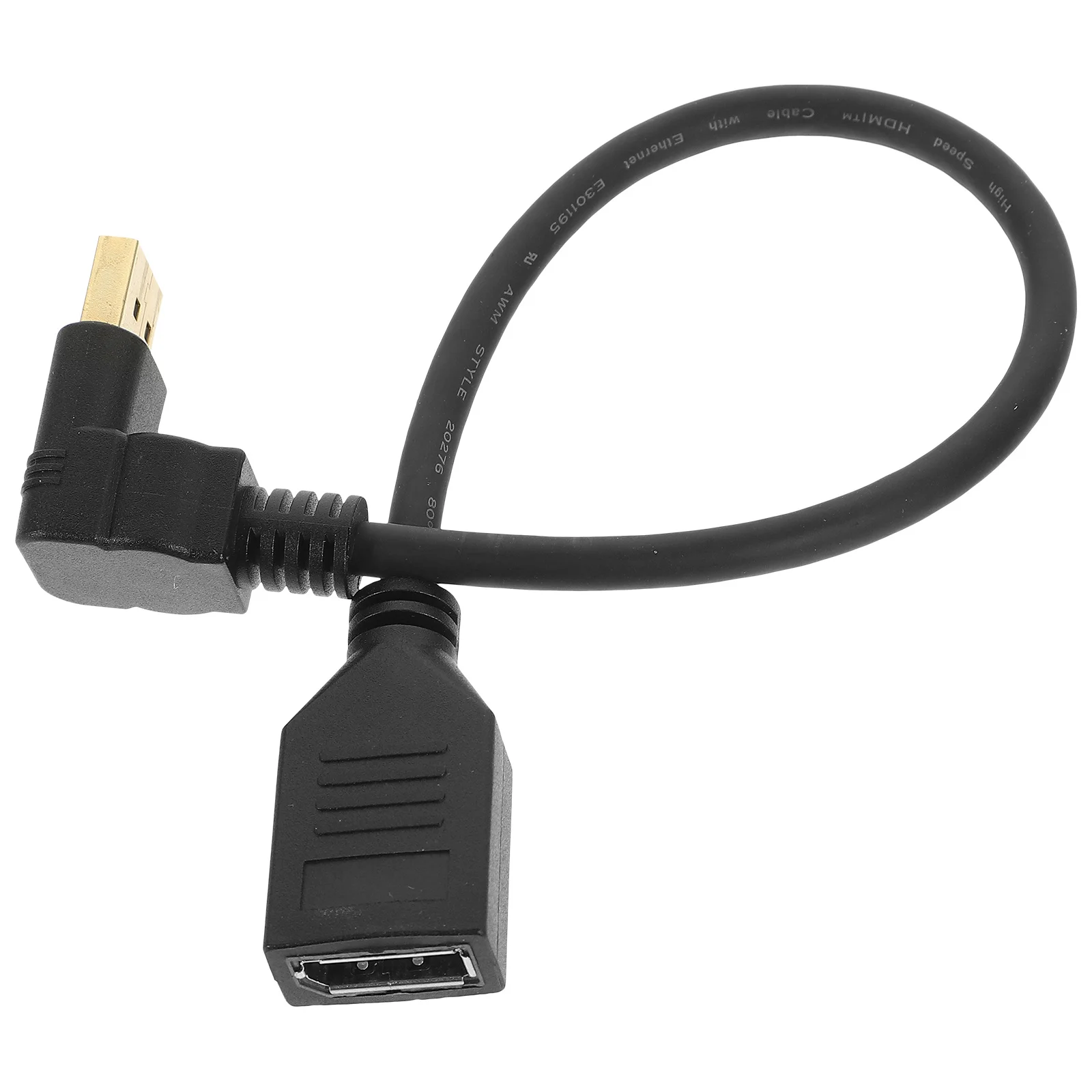 

Displayport Extender Cable 4K .2 Male to Female Bend for Monitor PC Video Accessory Display Port Adapter