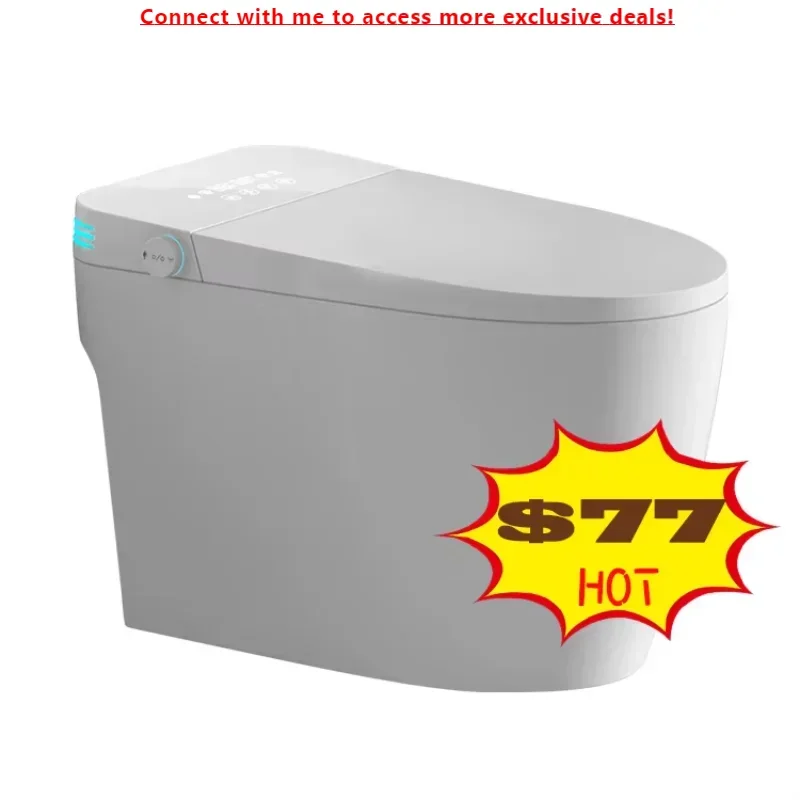 

Hot Selling Floor Mounted Auto Sensor Flush WC Intelligent Toilet Bowl Bathroom One Piece Smart Toilet