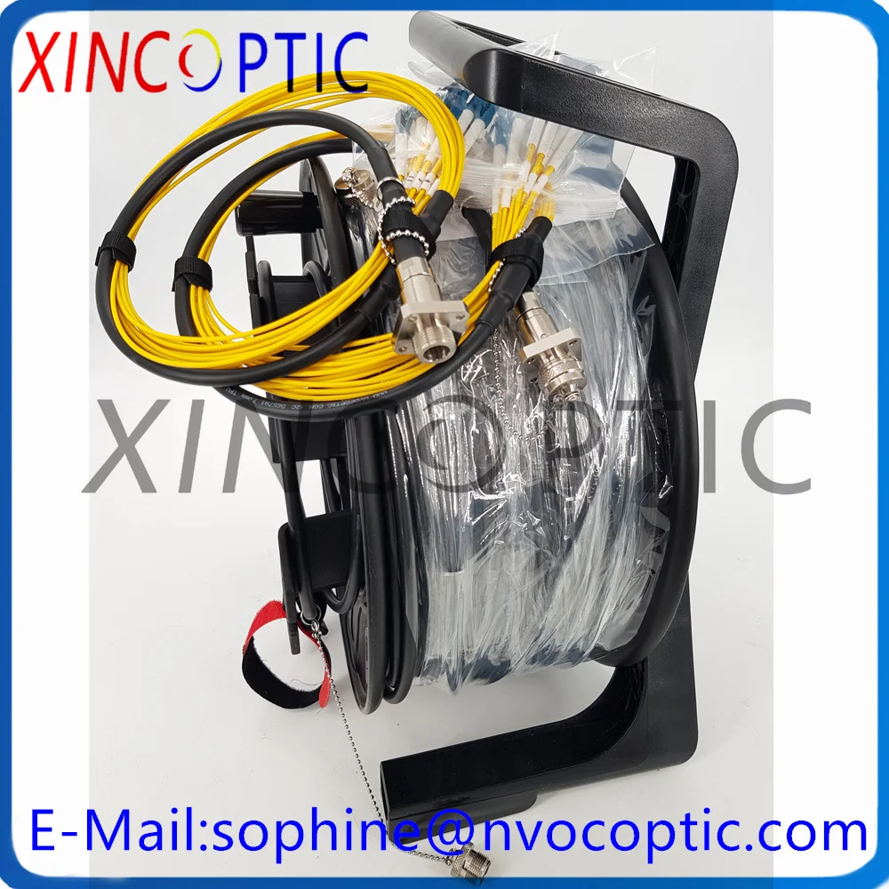 

G675A1,12C, бронированный мини-кабель из ТПУ 6,0 мм, 50 м, ODC-MPO круглый разъем ODC-MPO-MPO-Mпа-R/разъем с квадратным оптоволоконным разъемом с катушкой PCD235