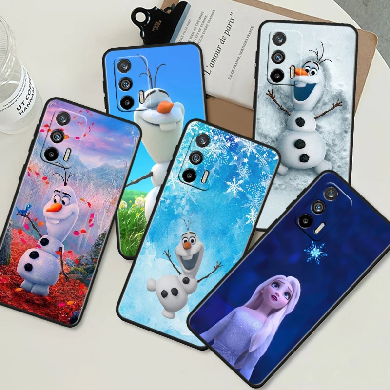 

Disney Frozen Elsa Cool For OPPO Realme GT Neo 5 SE 10 9i 8i 7i 6s 5 Narzo 50i 50A 240W Pro Plus Black Soft Phone Case