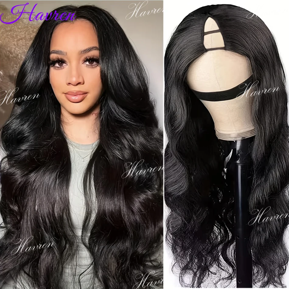 

Парик V-образной формы без клея, с волнистыми волосами, 36 дюймов, полностью машинной работы, предварительно прорезанный, без необходимости оставлять свои волосы наружу, без пришивания, полуготовый к ношению