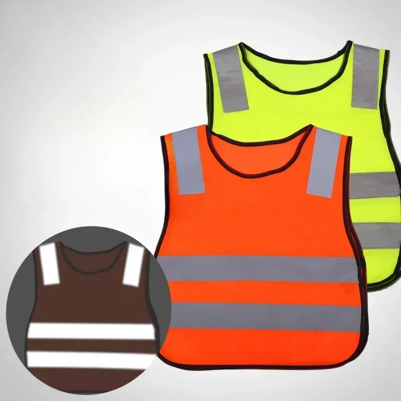 Children Kids Safety Reflective Vest Autumn Winter After School Reflective Warning Clothes Vest High Visability Jacket Clothing