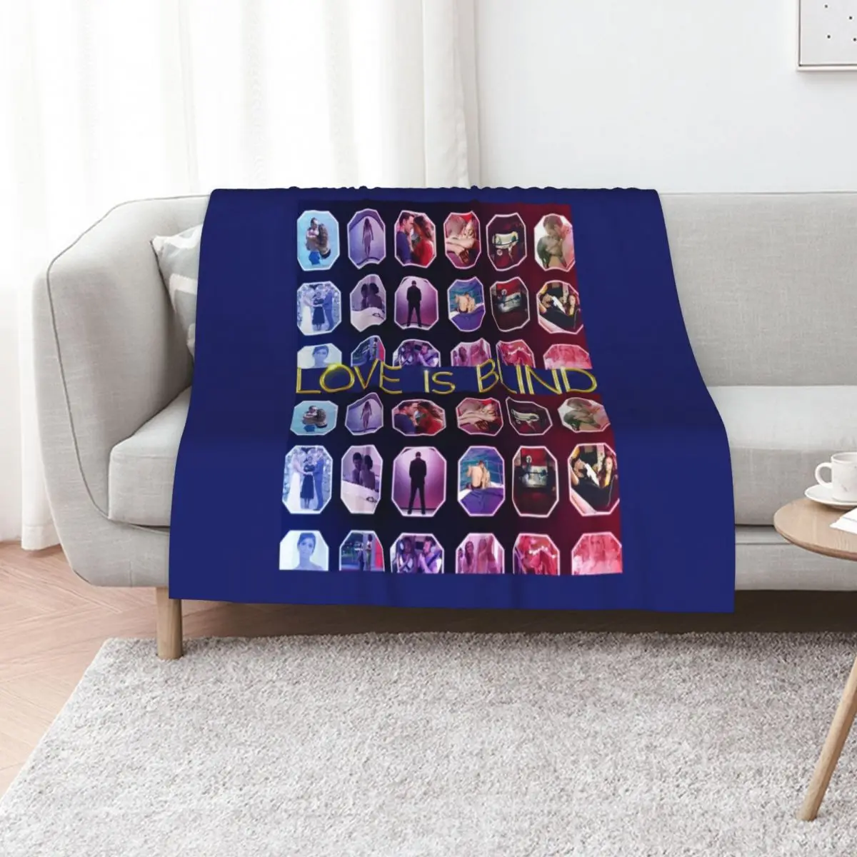 

Love Is Blind 12 Throw Blanket Furry Blankets For Bed wednesday anime Blankets