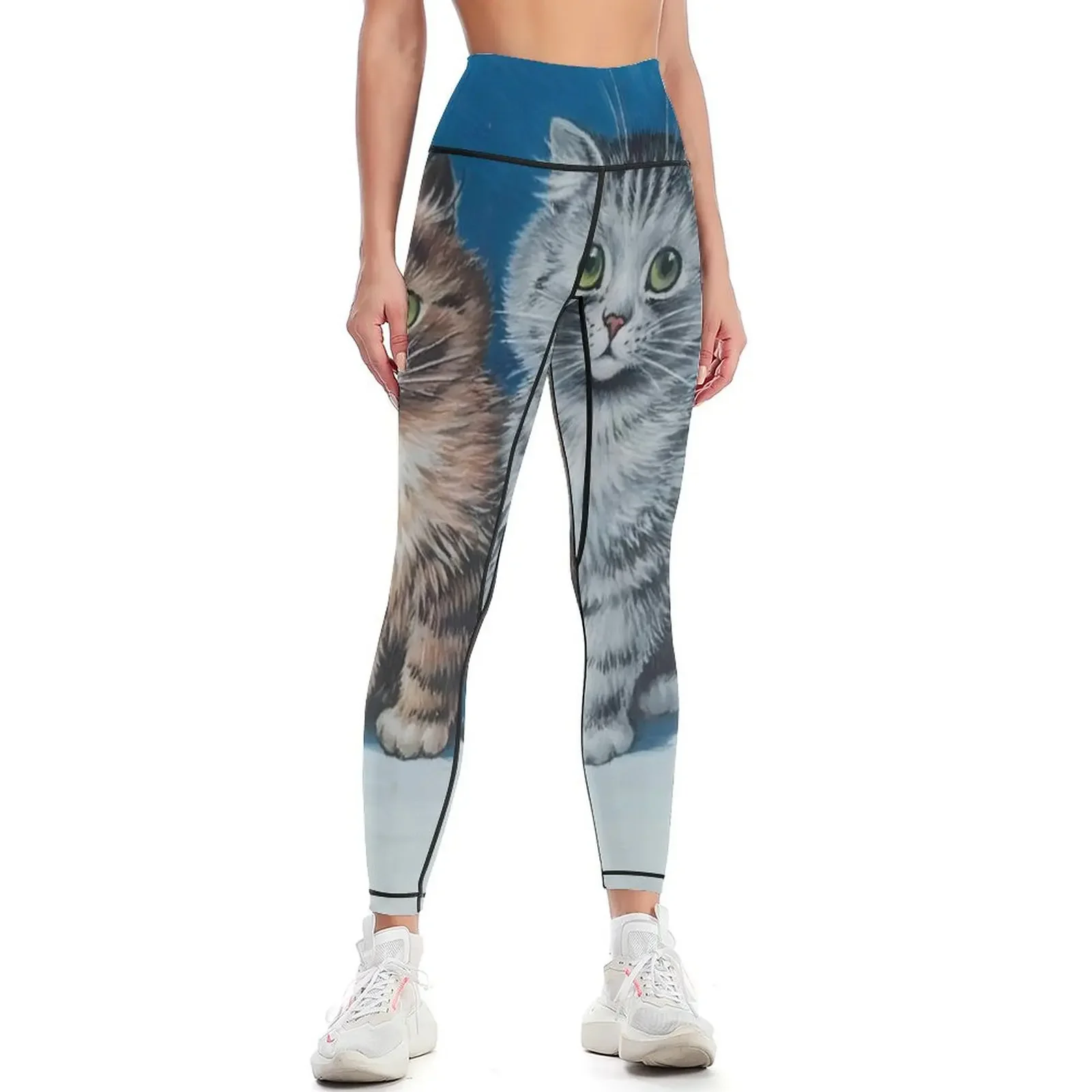 

louis wain art Leggings for physical sporty woman push up Women's sports pants workout clothes for Womens Leggings