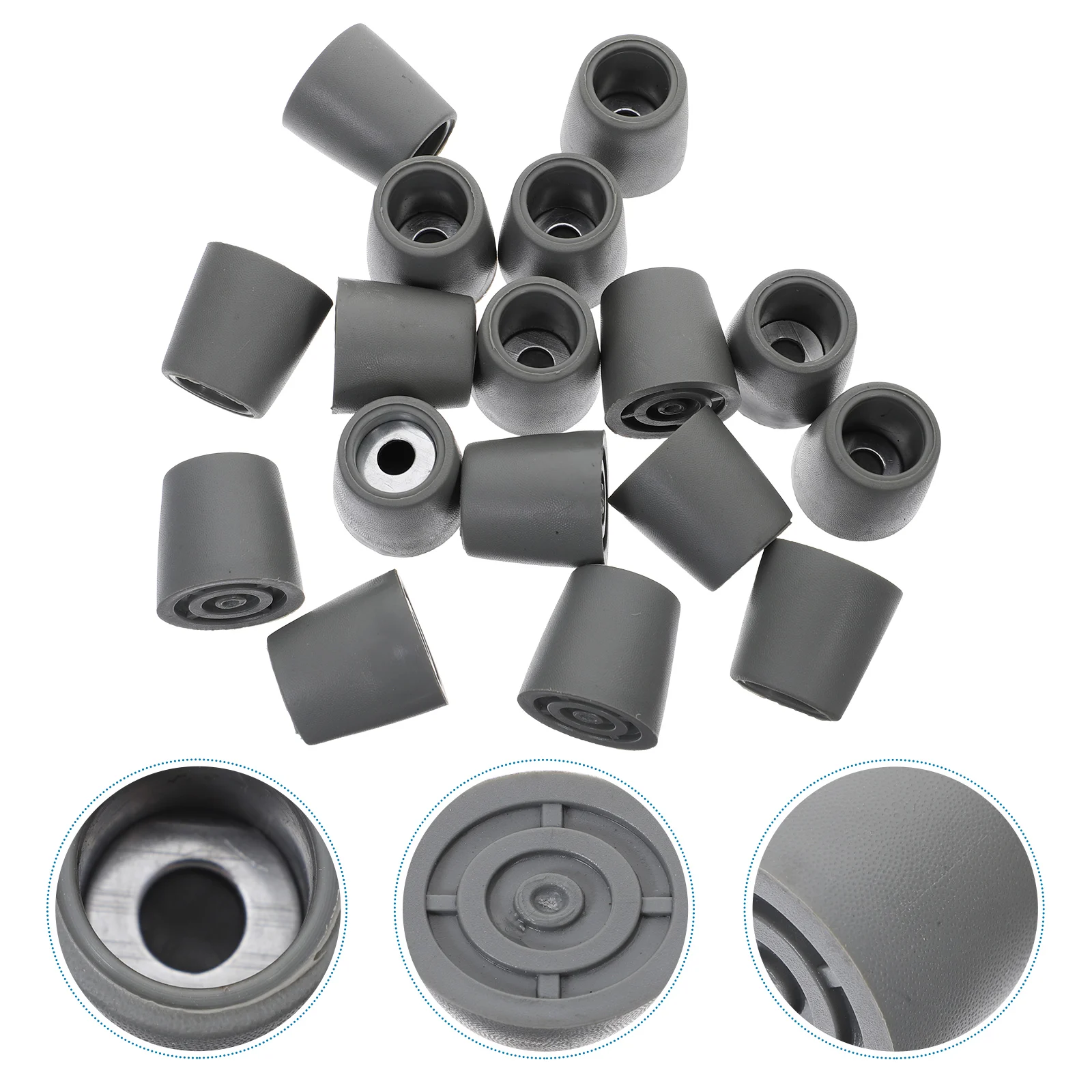 

20Pcs Rubber Furniture Feet Chair Leg Protectors Durable PVC Iron Covers for Hardwood Floors Table Chair Glides Floor Protectors