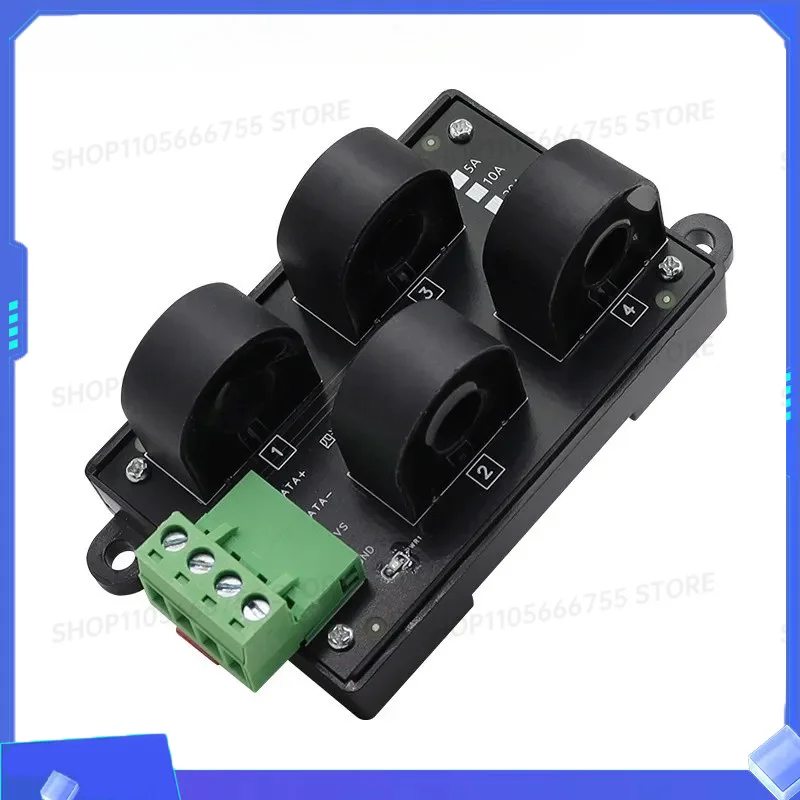 Three phase single-phase AC current acquisition module 0-50A to RS485 multi-channel voltage transmission sensor