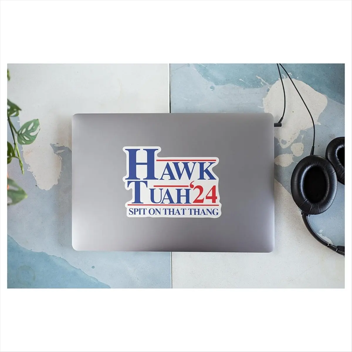 

AABFK Hawk Tuah Spit on That Thang, Funny Bumper Sticker, Hilarious Meme Decal, Prank, Gag, Gift Idea, Decal, Car, Laptop C