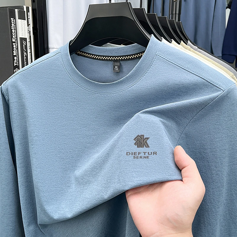 2026 Neues Herren-Basic-Sweatshirt aus Komfortablem, Atmungsaktivem Stoff mit Langen Ärmeln für Herbst und Winter – Detail 6