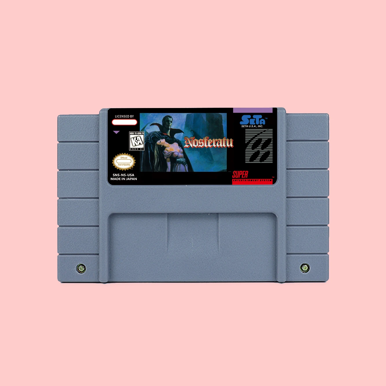 خرطوشة ألعاب الحركة Nosferatu لوحدات تحكم ألعاب الفيديو SNES SFC 16bit NTSC USA JAP PAL EUR
