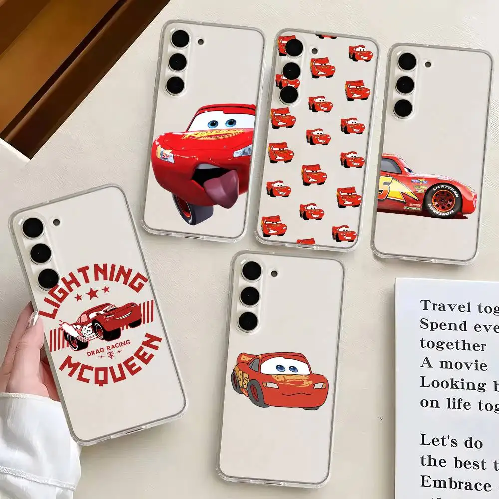

Cars_L-Lightning_M-McQueen Phone Case For Samsung Galaxy S21 S22 S23 S24 S25ULTRA FE Ultra Plus5G A52S Transparent Cover
