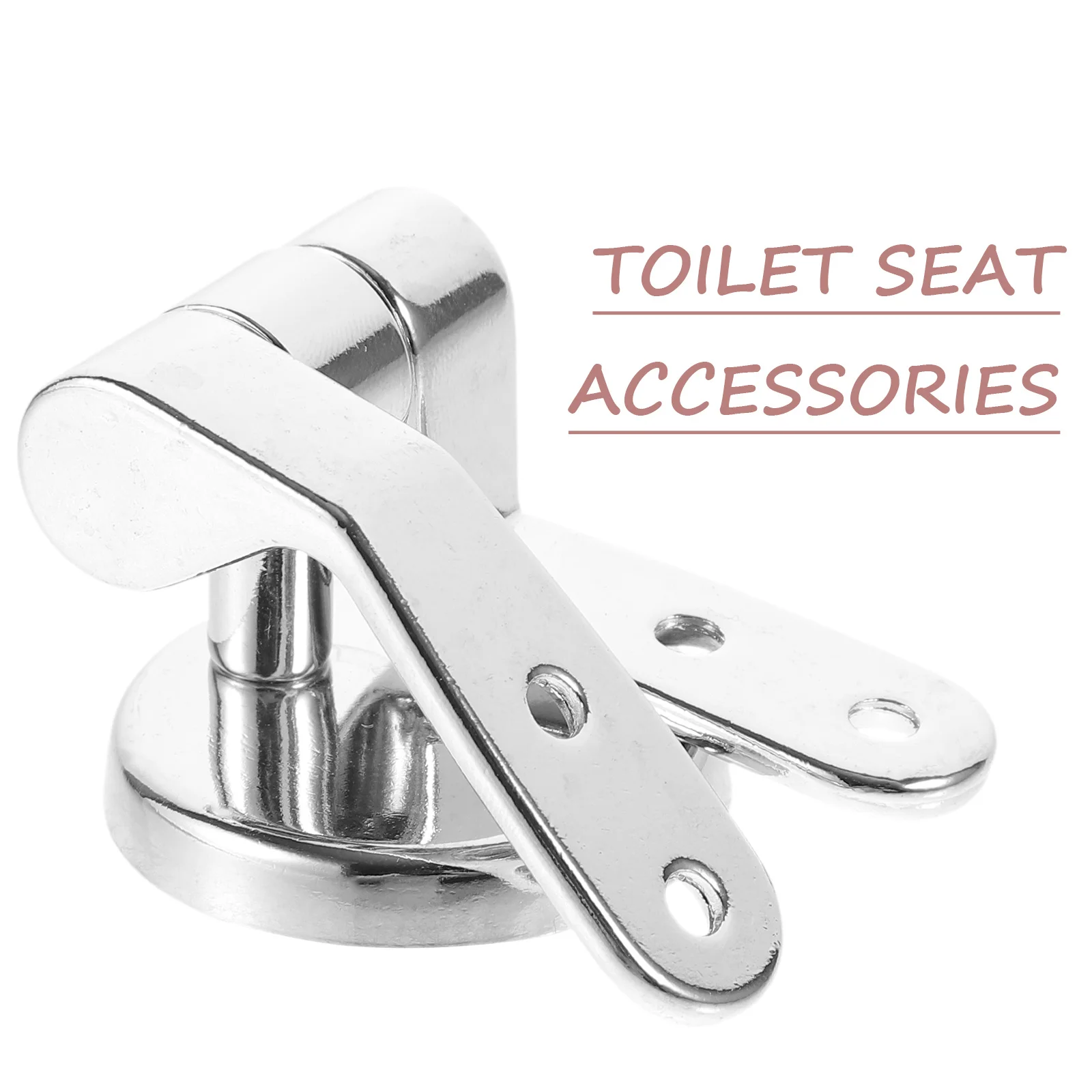 

1Set Toilet Seat Hinge Fixings Durable Stainless Steel Adjustable Design Fits Various Sizes Quiet Use Toilet Seat Hinge