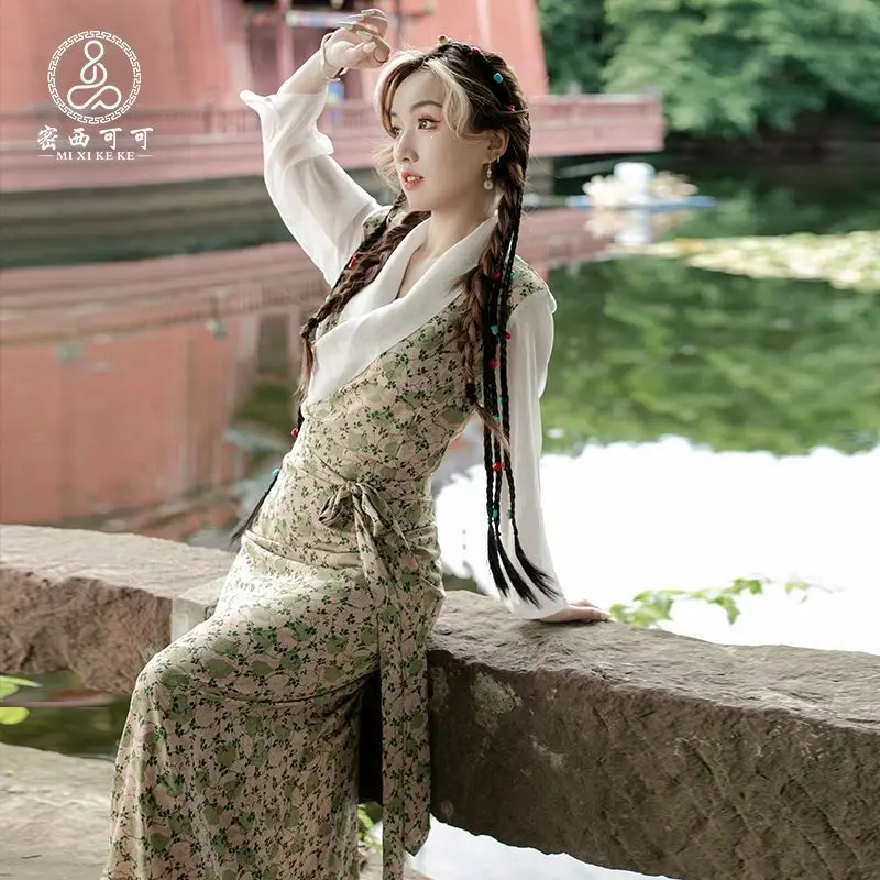 

Female Tibetan Bola Summer Thin Ethnic Style Lhasa Clothing Small Fresh Tibetan Clothing