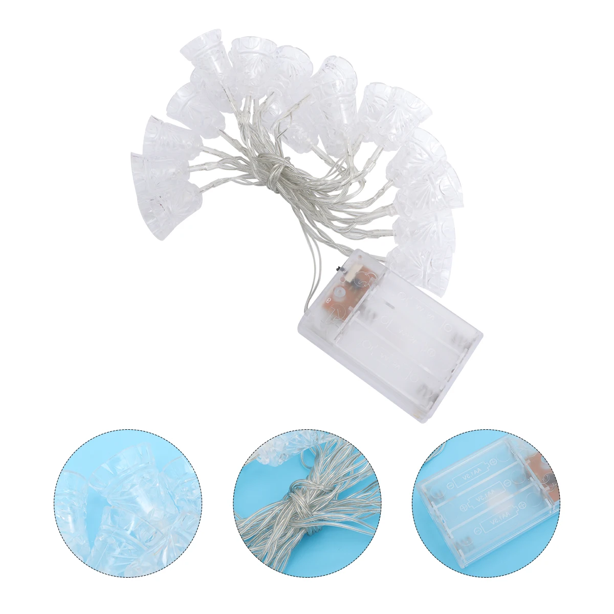 مجموعة واحدة من مصابيح الجرس المعلقة، مصباح ليلي رائع لحفلات ديكور الغرفة، تجمعات الأصدقاء، إضاءة زخرفية لمهرجان عيد الميلاد