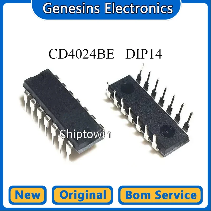 10 pcs CD4024BE DIP14 CD4024  Binary Counter Chip