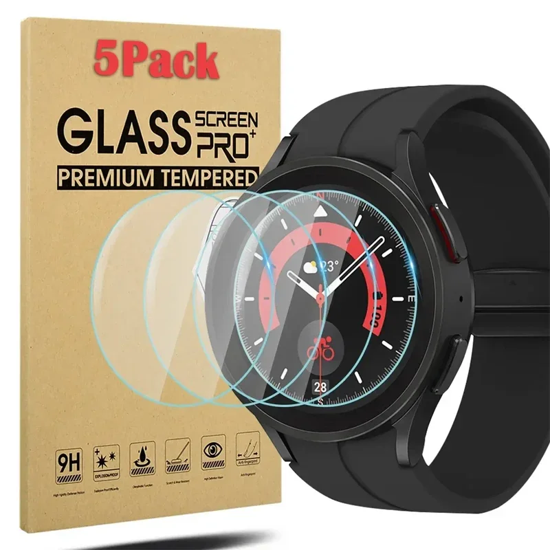 Tempered Glass for Samsung Galaxy Watch 4 5 40mm 44mm Screen Protector for Watch 4 Classic 42mm 46mm Smartwatch Protective Film