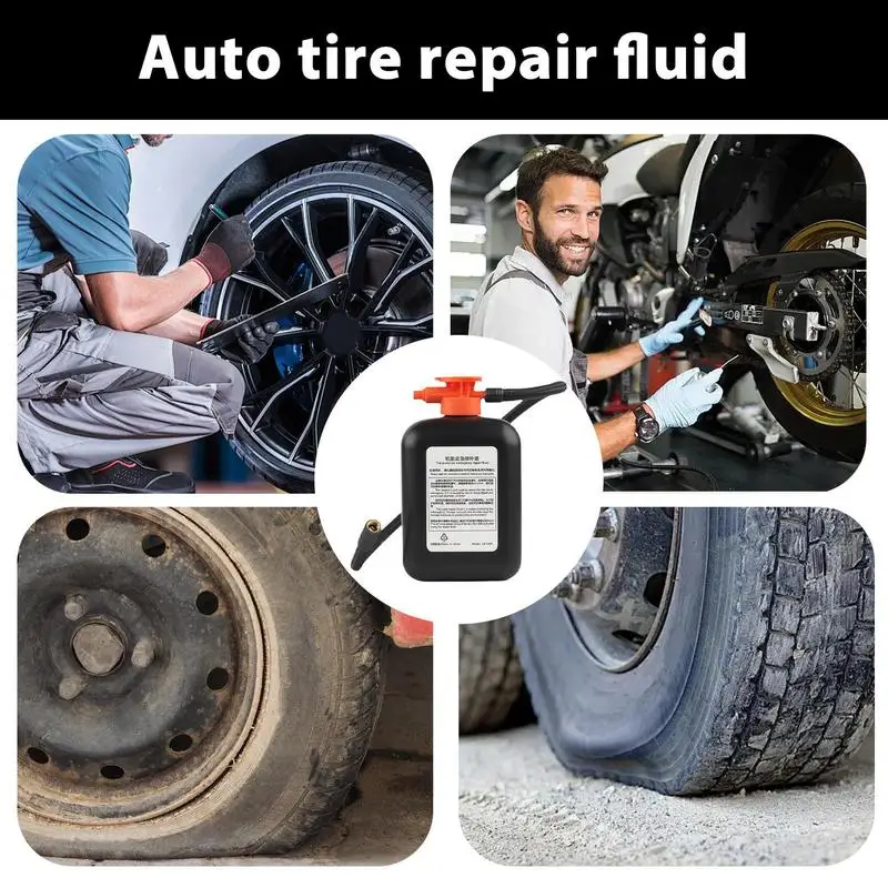 Car Tire Repair Fluid Liquid Quick Fixing Tire Sealant Repair Fluid Professional Tire Repair Tool 450ml For Tubeless Tires Fit