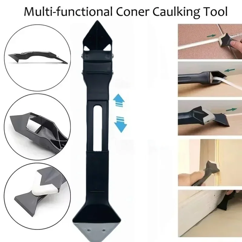 5 In 1 Silicone Scraper Sealant Smooth Remover Tool Set Caulking Finisher Smooth Grout Kit Floor Mould Removal Hand Tools Set