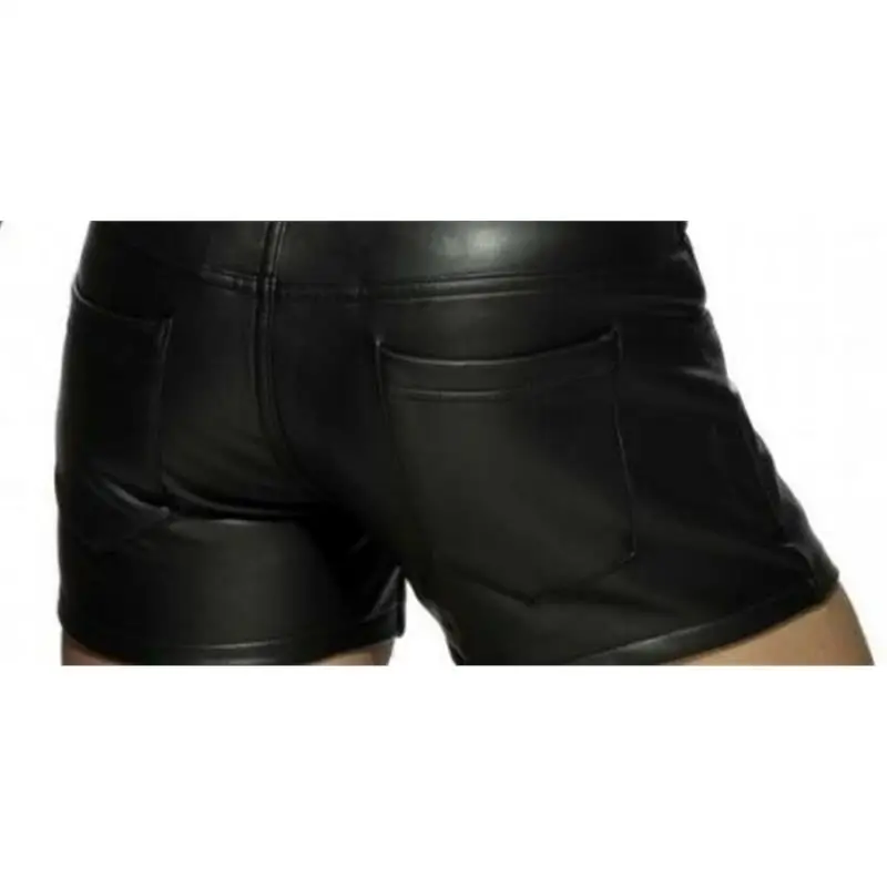 Men's Casual Pure Color PU Leather orts Loose Fit Long Pants Regular Thin Spring Season Chinese Origin 2025wi