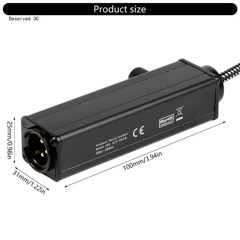 Balanced Output Control 3.5mm Sound Converters Ground Isolators