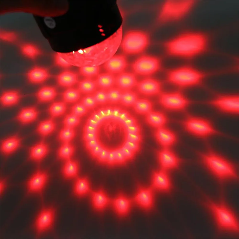 Диско-Шар Rbg, стробоскоп, Usb, штепсельное управление звуком, портативное многоцветное изменение для автомобильных аксессуаров для улицы и помещения