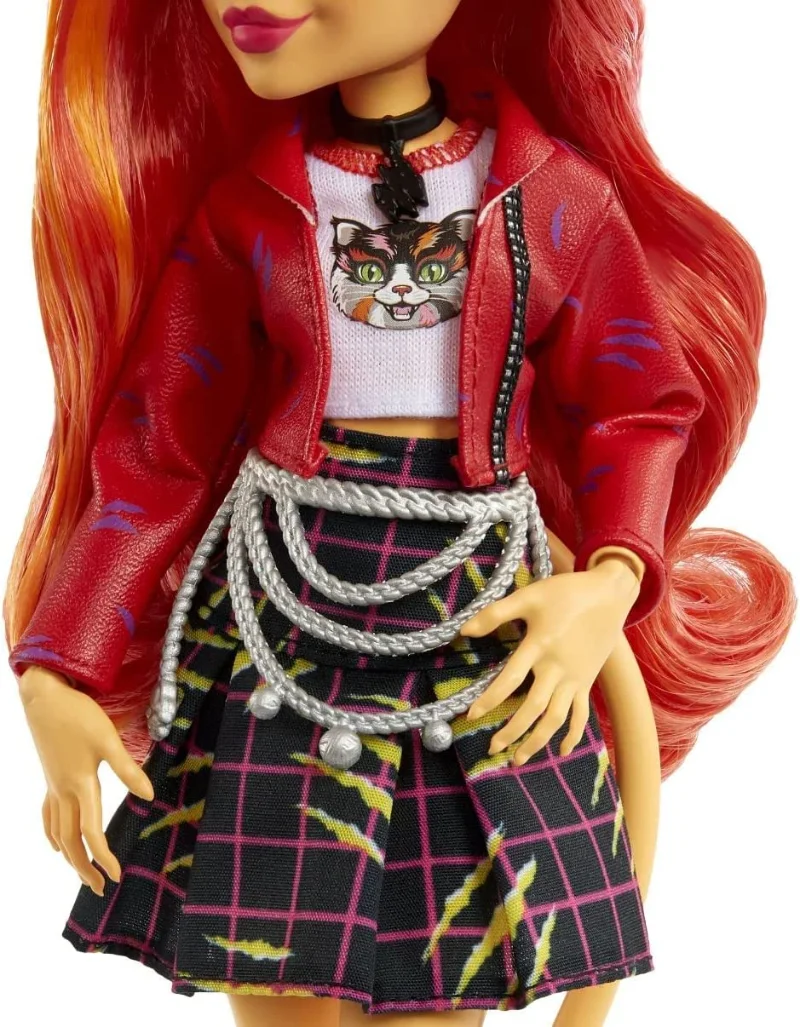 New Surprise Doll Monster High Cat Toralei Stripe Collectible Doll with Pet and Accessories Sweet Fangs G3 Reboot Girl Gift