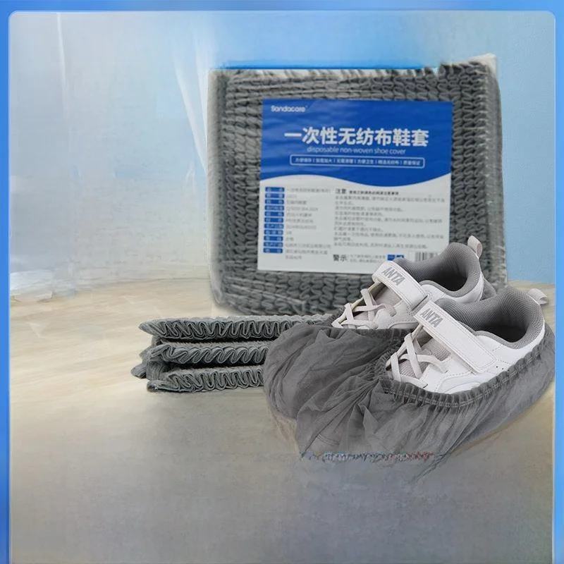 thickened-extra-large-disposable-shoe-covers-non-woven-fabric-foot-covers-indoor-home-use-dustproof-anti-slip-striped-design