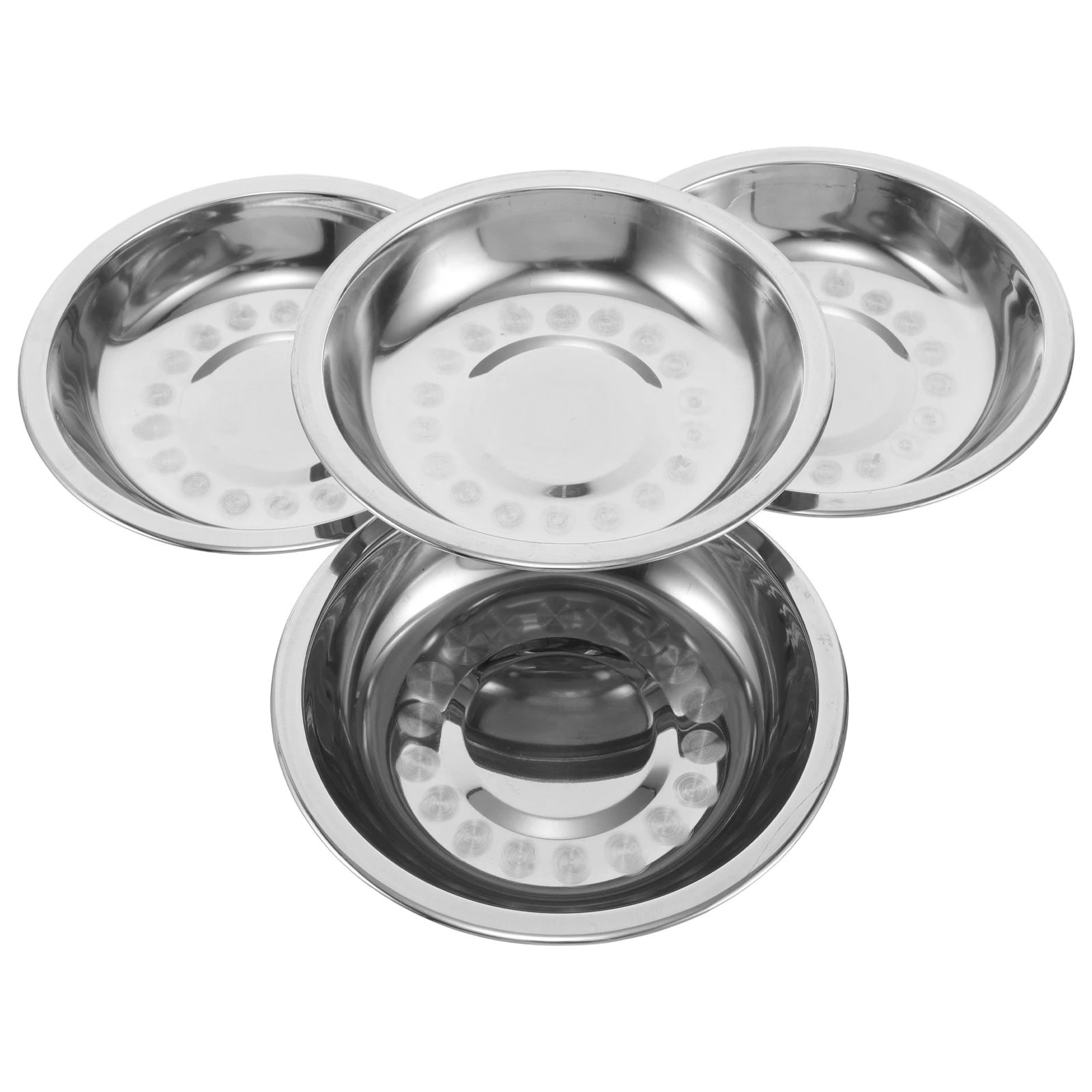 

4pcs Stainless Steel Scale Trays Nonmagnetic Lab Balance Pans Measuring Bowls Weighing Dishes Tool Plates Small