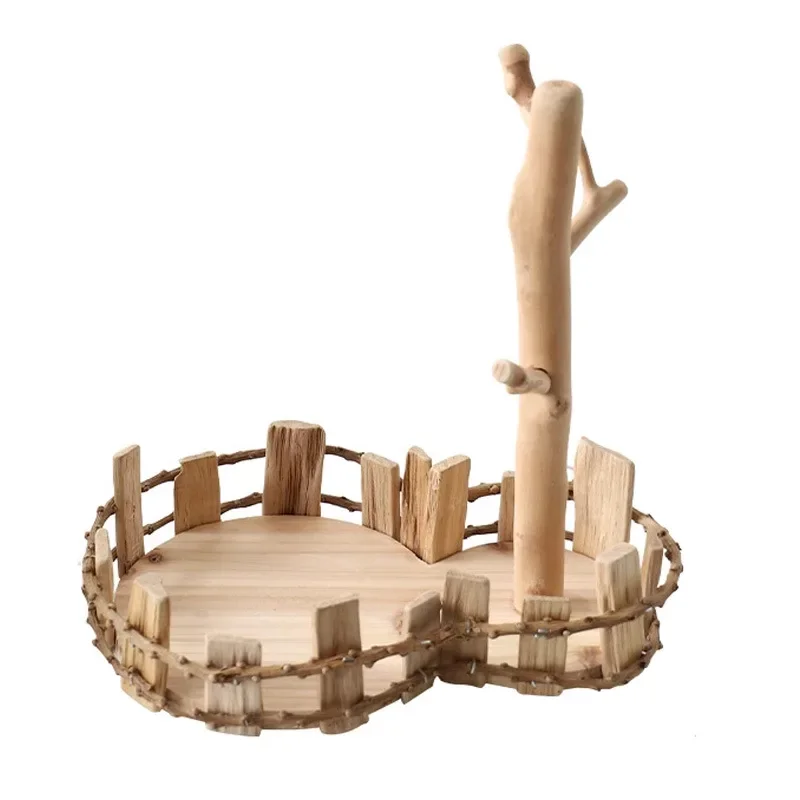 

Entry door key storage tray, wooden ornaments, porch lucky cat new house housewarming decoration