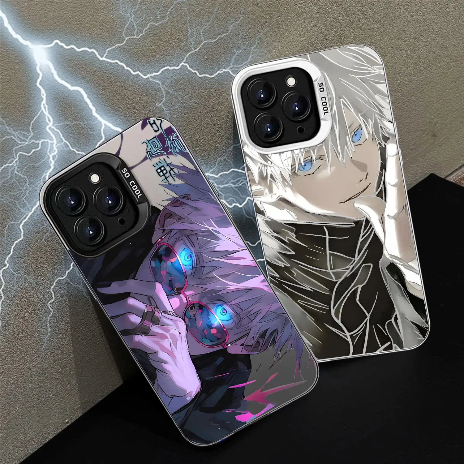 Satoru Gojo Jujutsu Kaisen Anime Case For IPhone 15 Pro Max 16 11 12 14 13 7 8 Plus X XS XR Cover Hard Funda Shockproof