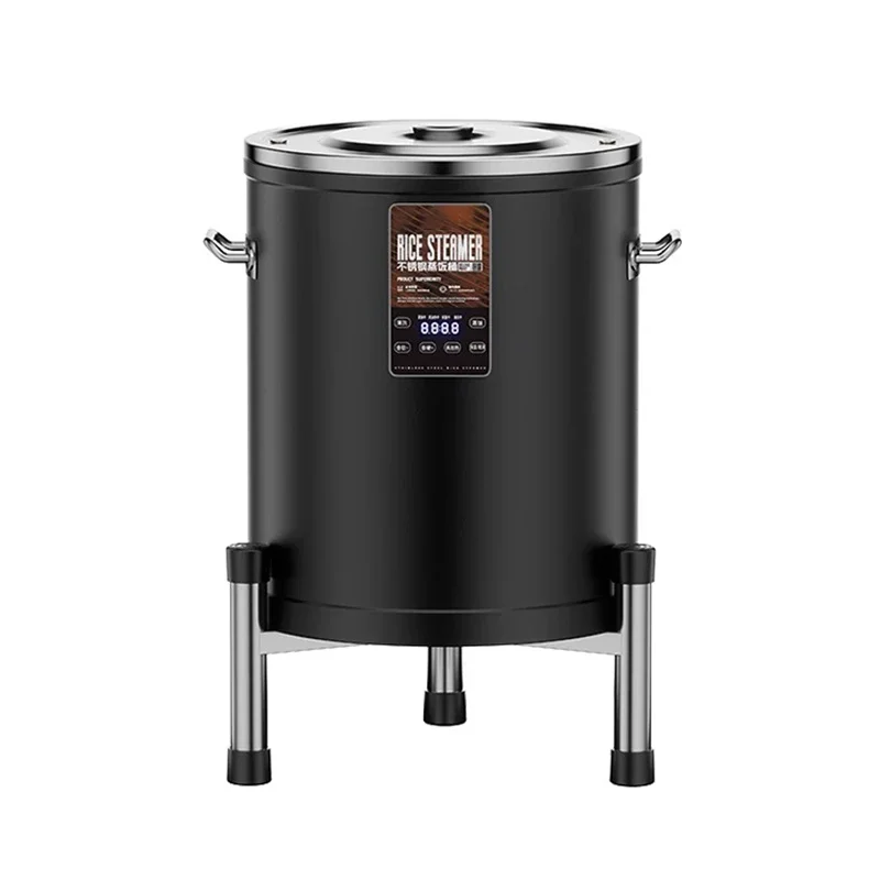 Vaporizador de arroz elétrico inteligente, 45l, comercial, grande capacidade, vaporizador de arroz, armário de arroz, barril de madeira