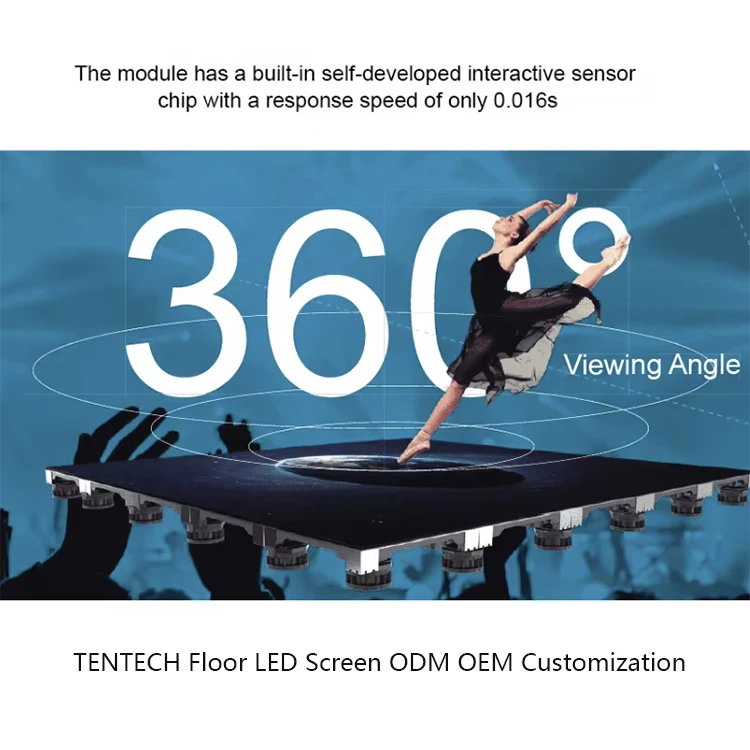 P3.91 P4.81 P2.604 متانة قوية لأرضية الرقص شاشة LED رقمية تفاعلية LED شاشة LED أرضية مقاومة للماء #6