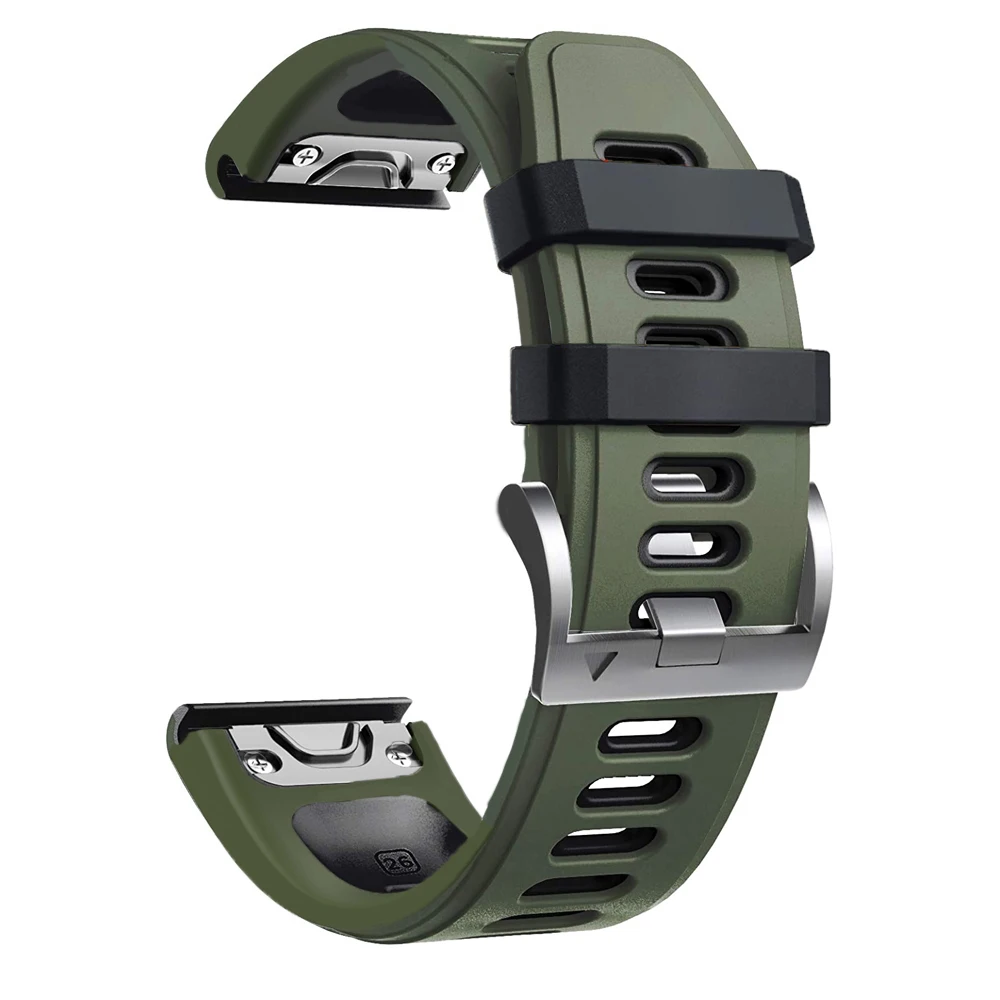 Fenix8 e pulseira de relógio para garmin enduro 3/fenix 8 47mm 51mm e 7 7x 6 6x 5 5x/epix pro quickfit 22mm 26mm pulseira de silicone