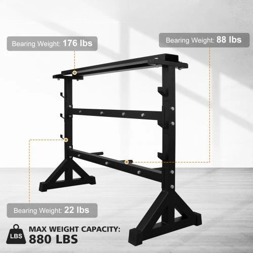 Multifunctional Steel Dumbbell Rack Bracket Weight Dumbbell Set Barbell Rack Dumbbell Rack Bench
