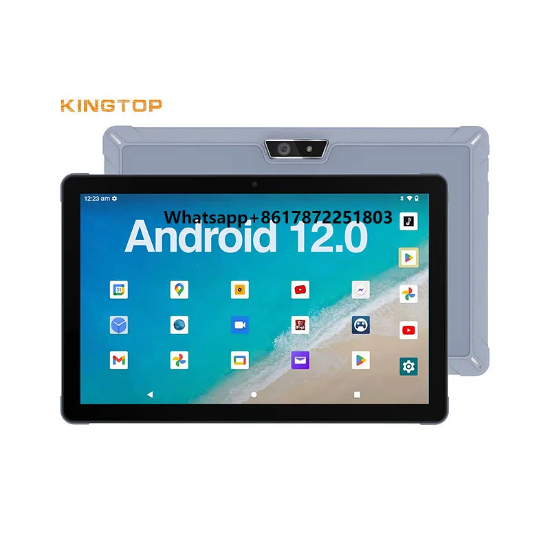 Kingtop 10.4 inch Android 12 Tablet MT6762 Octa Core 4+64GB 4G LTE Tablet For Business