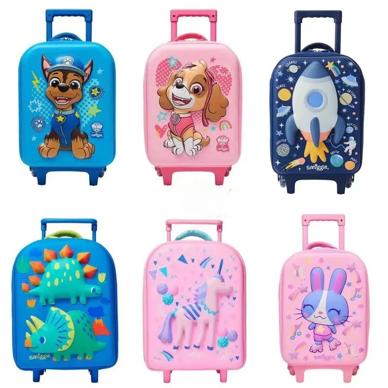 

Оригинальный европейский мультяшный животный милый детский чемодан, тележка для начальной школы, дорожная коробка для хранения, новый детский рождественский подарок