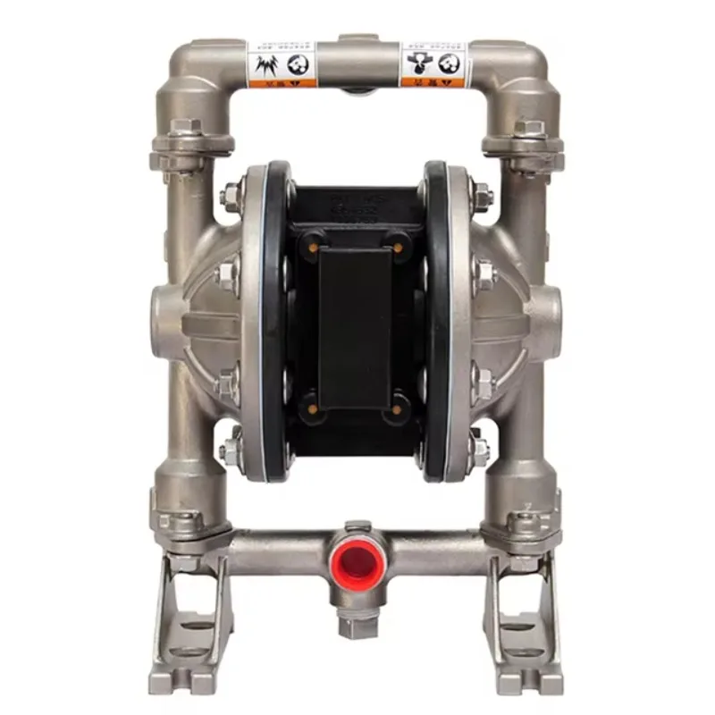 Practical And Durable 0.5 Inch Stainless Steel Double Diaphragm Pump Air Operated Pneumatic Liquid Transfer Pump