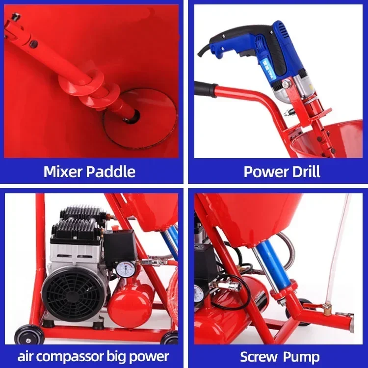 New High-Efficiency Electric Cement-Based Grout  Home Use Mortar Pointing  with Pump Motor for Manufacturing Plants