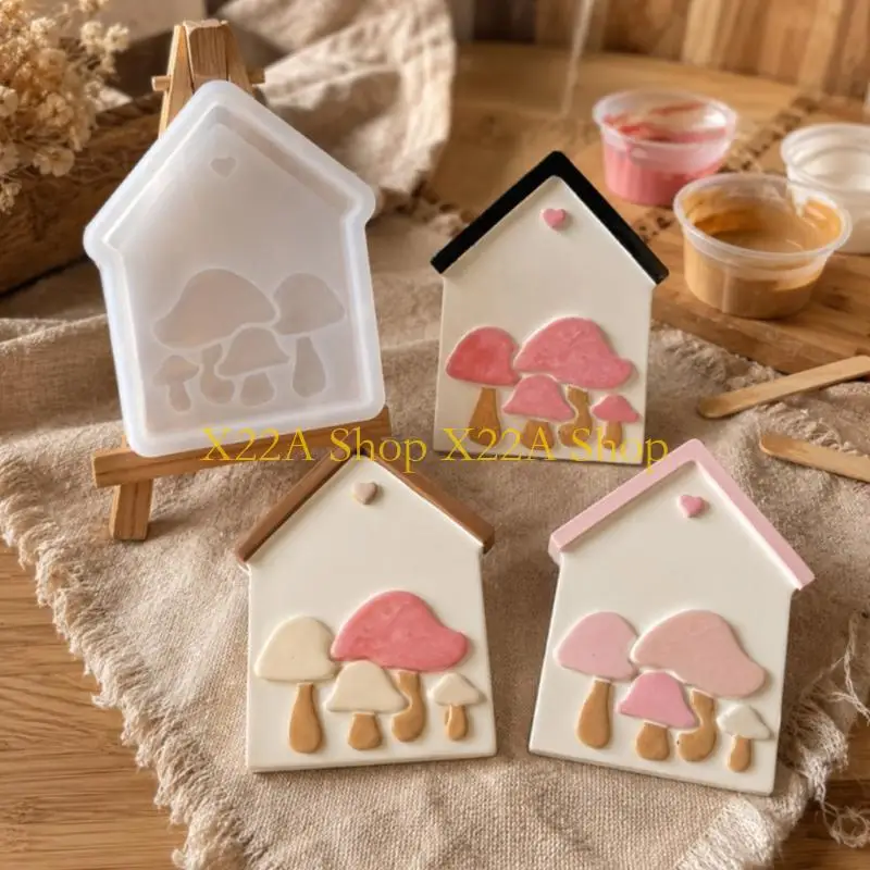 Unique Heat Resistant Silicone Craft Adornments Mold For Artistic DIY Projects Including Pumpkin And House Shaped Creations