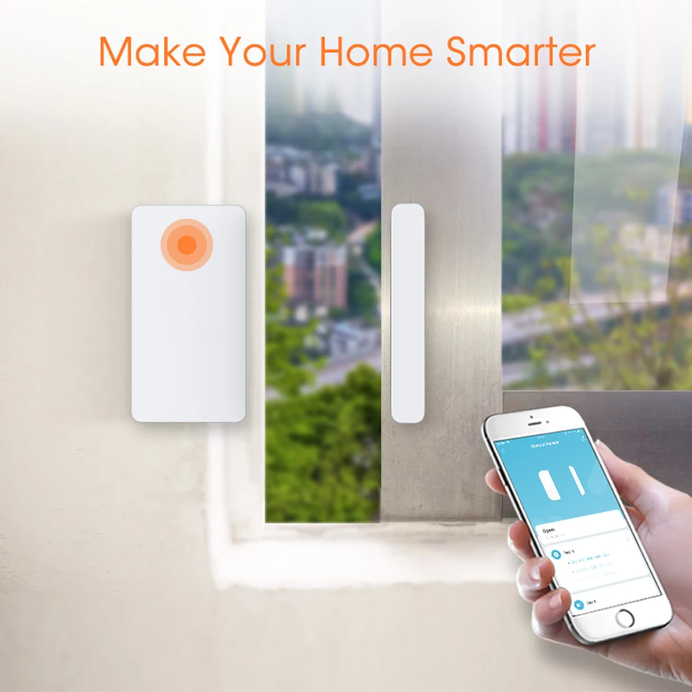 Imagem -03 - Sensor de Porta e Janela Inteligente Funciona com Acessórios Homekit Zigbee 3.0 Conexão sem Fio Apple Homekit Tuya Smartlife