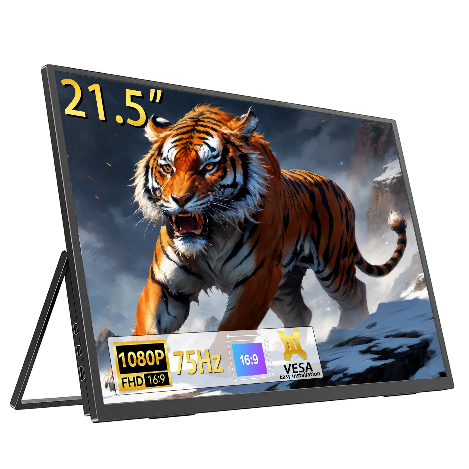 

AHXJKA 21.5 inch 100% sRGB 75Hz Gaming Monitor Portable Laptop Display with Type C Mini HDMI For PS4/5 Steam Deck Switch PC Mac