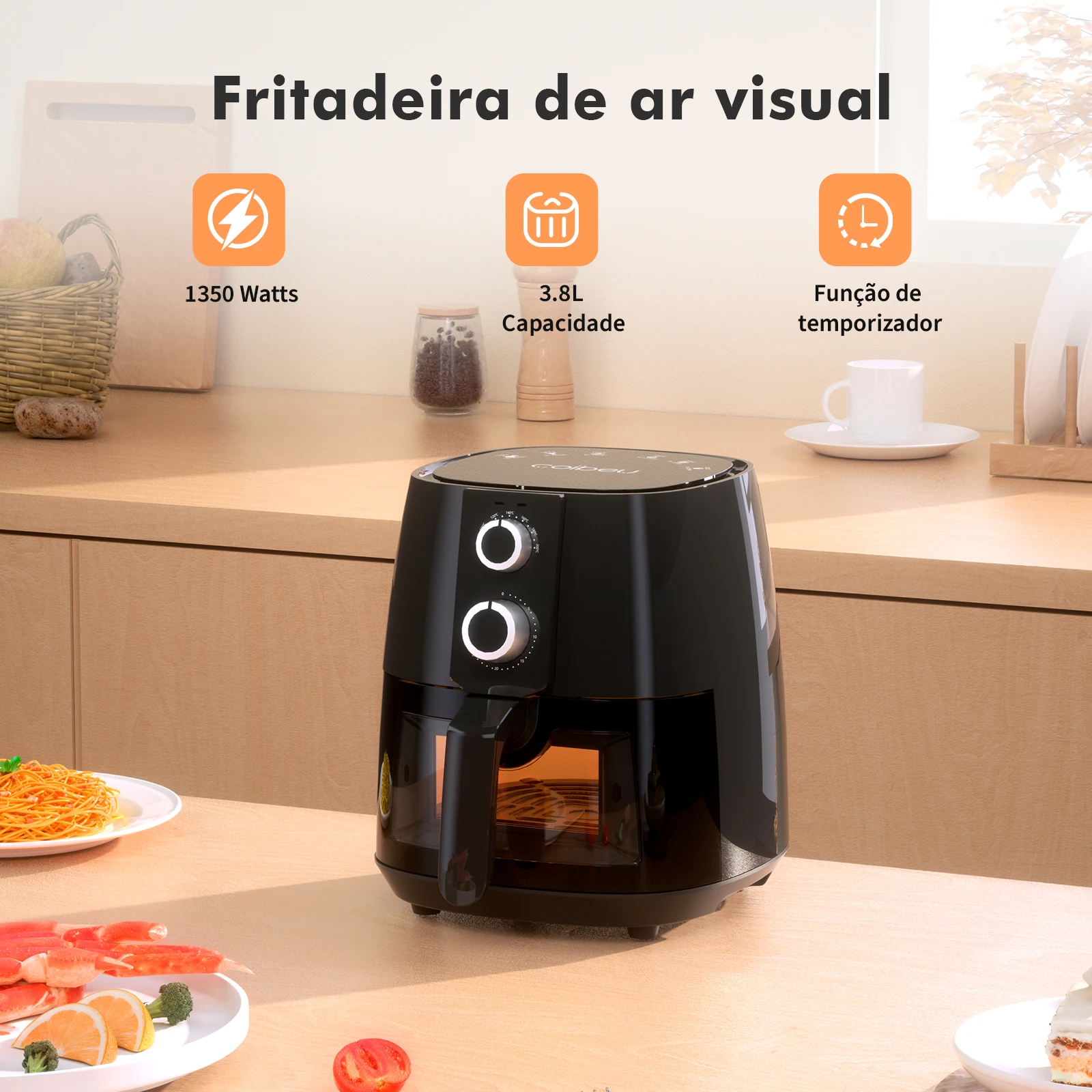 Freidora de aire eléctrica, freidora de aire, promoción, Coibeu