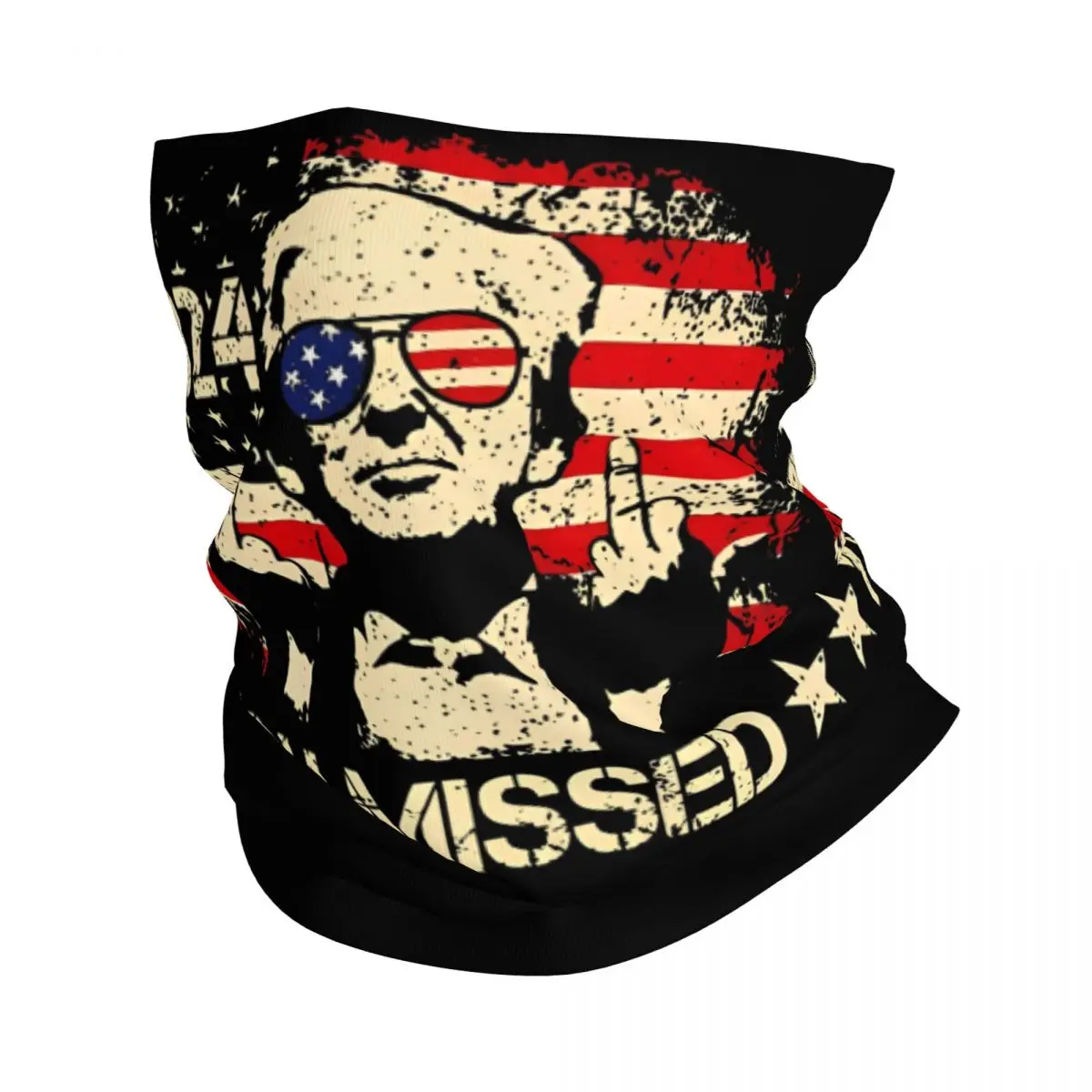 

Adult Shooting At Trump Rally You Missed Bandana Neck Cover Printed 2024 President Mask Scarf Face Mask For Fishing Washable