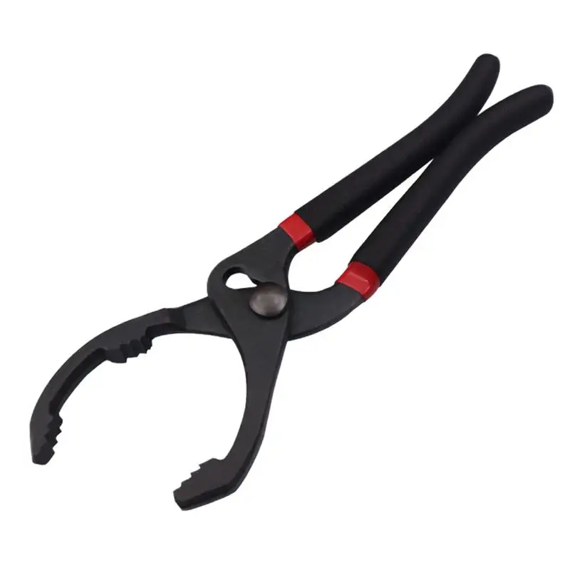 

Oil Filter Pliers 10in/12in High Strength Alloy Steel Adjustable Motorcycle Filter Pliers Tough Serrated Jaws Portable Oil