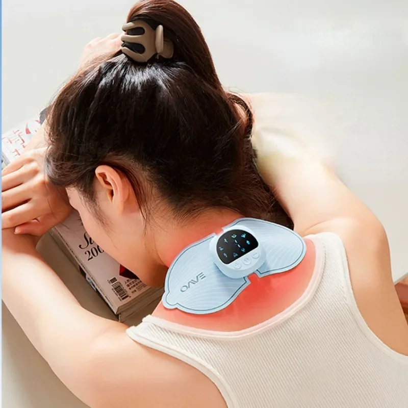 

EMS Micro-current Cervical Massage Patch, USB Pulse Intelligent Vibration Electric Massagers, Back Shoulder Portable Massager